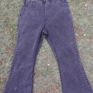 black flare leg jeans